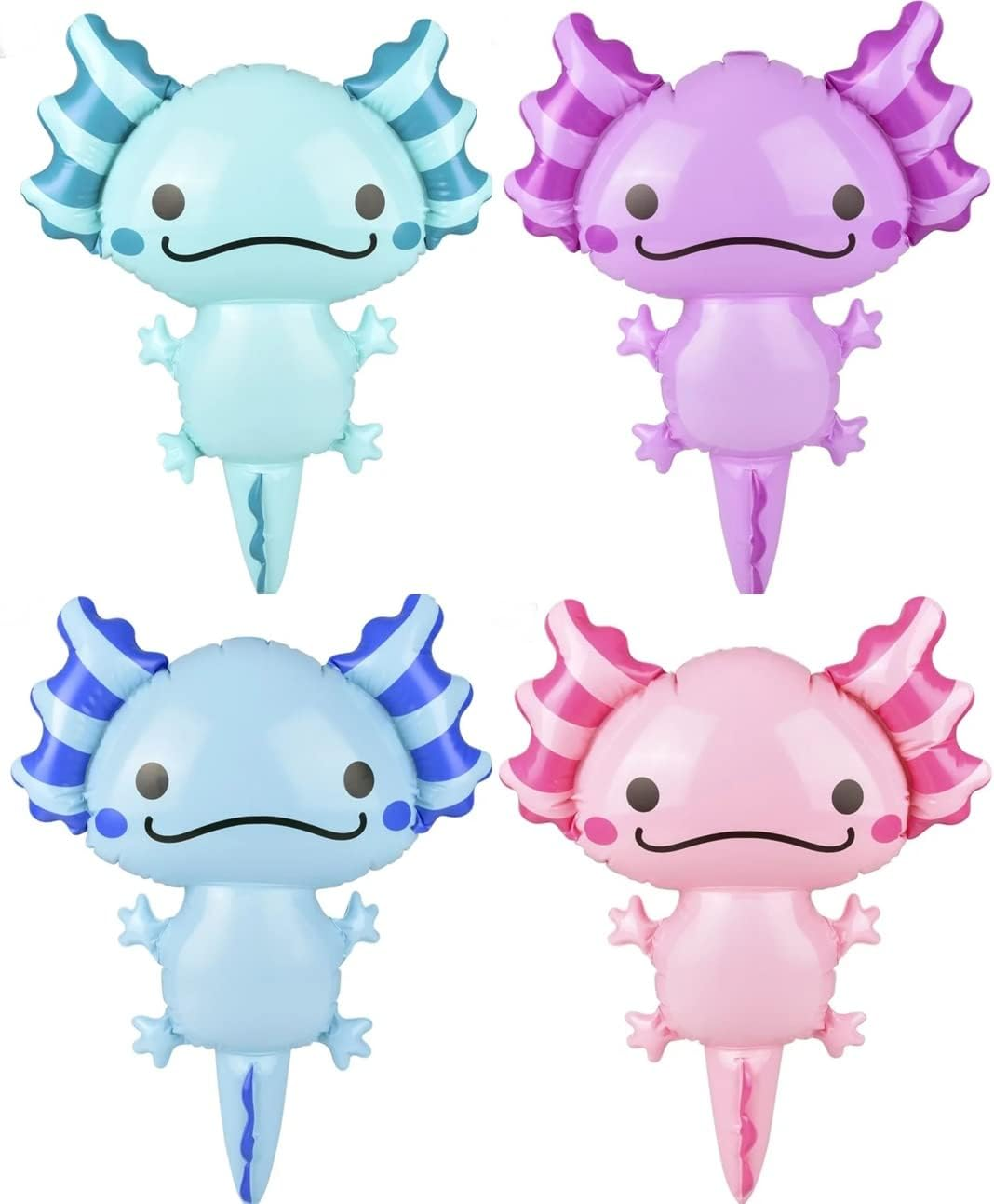 Axolotl Inflates | Set of 4 | 24 Inch | Inflatable Pool Toys and Party Decorations image number 1