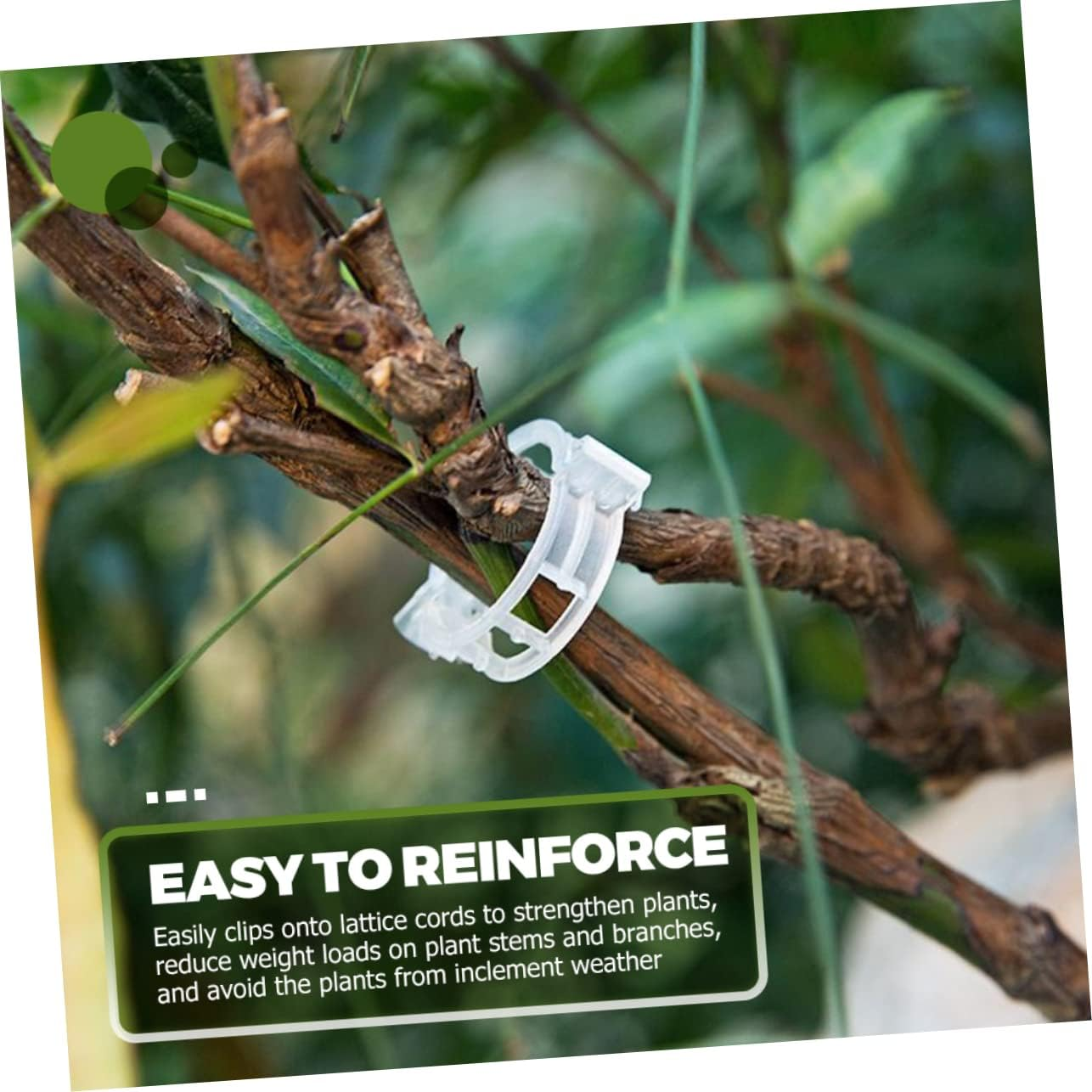 Levemolo 300Pcs Gardening Clips Plant Holder Clips Reusable for Tomatoes Cucumbers