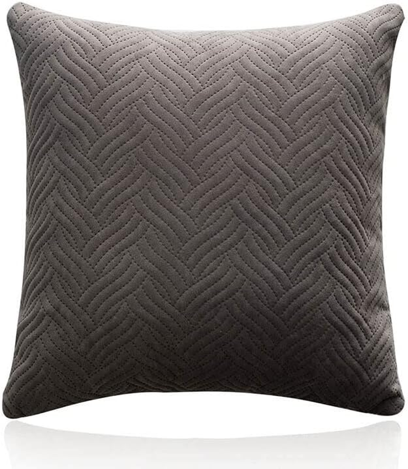AIMALL 1PC Modern Decorative Velvet Cushion Cover, Soft and Elegant, Hidden Zipper, 45X45Cm