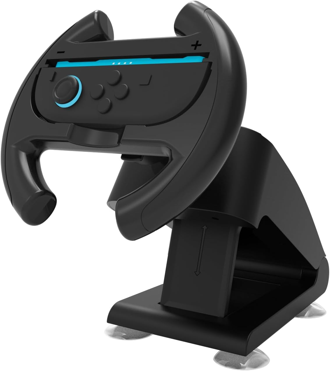 Racing Steering Wheel for Nintendo Switch/Switch 2, Racing Wheel Table Attachment with 4 Suction Cup for Joycons, Enhanced Stability for Immersive Racing Games image number 4