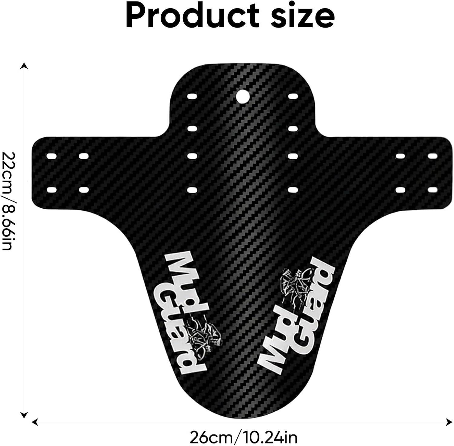 Rhoyee 2PCS Bike Fender Set | Universal Adjustable Mudguard for Mountain & Road Bicycle | Rear Splash Guard Compatible with Most Bicycles/E-Bikes/Mountain Bikes image number 4