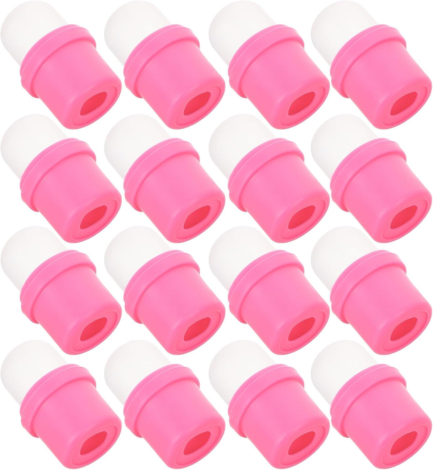 PRETYZOOM 20Pcs Silicone Nail Polish Remover Soak off Caps Wearable Gel Polish Remover Tool with Finger Covers for Manicure Nail Glue Removal and Skin Protection image number 4