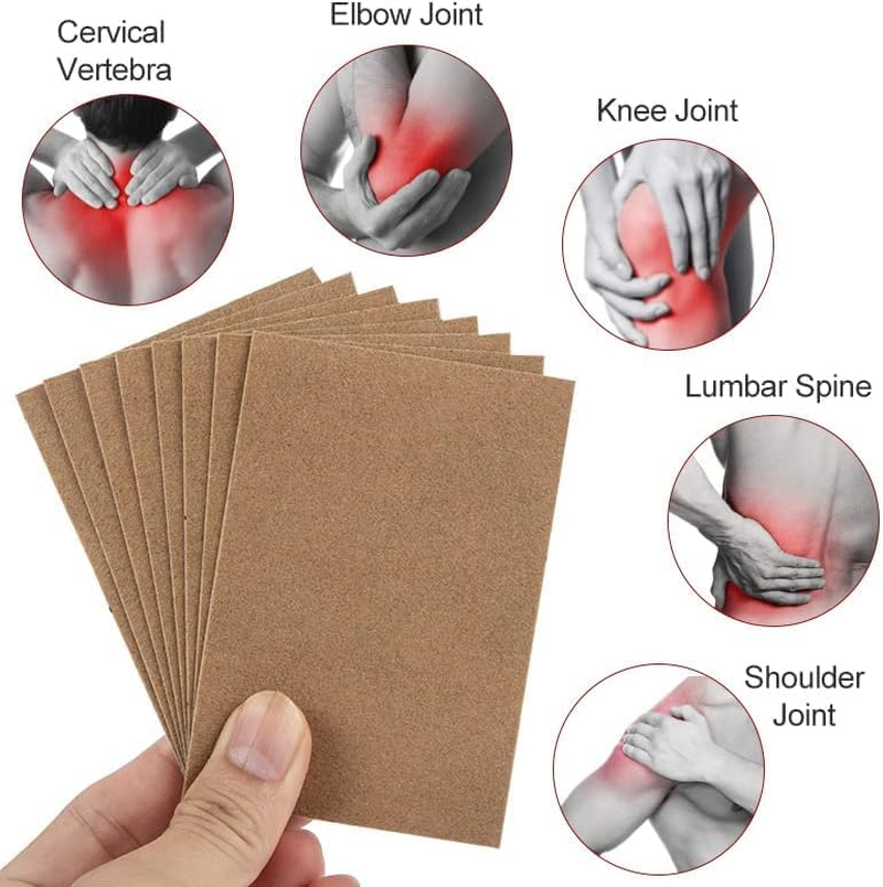 80Pack(8Pack/Bag) Chinese Pain Relief Plaster,Tiger Relief Patches, Tiger Plaster, Back Patch for Knee, Neck, Muscle, Shoulders, Body Herbal Plaster for Arthritis Knee Joints Back Pain image number 3