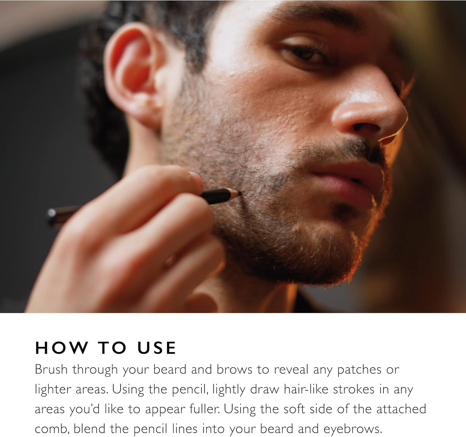 War Paint Beard & Brow Filler Pencil for Men, Brown, 10 G image number 6