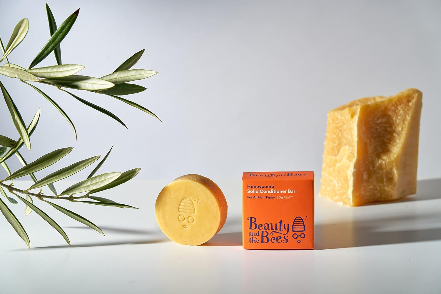 Beauty and the Bees Honeycomb Conditioner Bar for All Hair Types - All Natural Ingredients - Tasmania Australia, 1.7 Oz image number 6