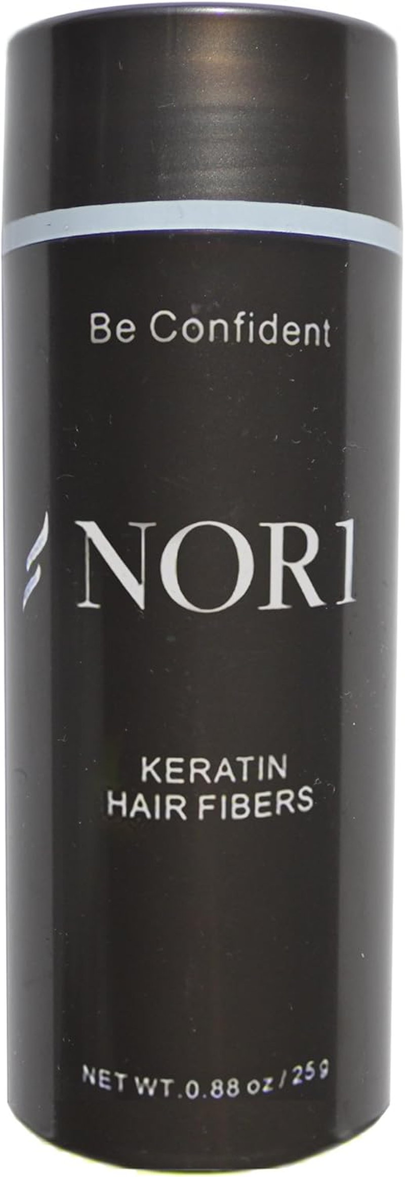 Nor1 Keratin Hair Building Fibers: Hair Fiber Filler and Thickener for Men and Women - Cover up and Concealer for Thinning Areas or Minor Bald Spot - Thicker, Fuller Hair in Seconds - 25 Grams