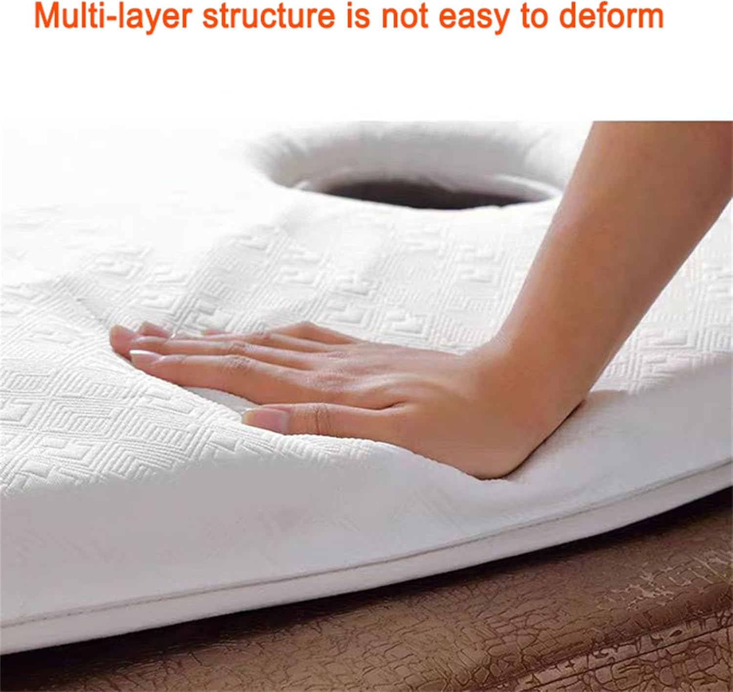 Memory Foam Massage Bed Pad with Hole & Face Cradle, Non-Slip Lash Bed Cushion (73*27.6)