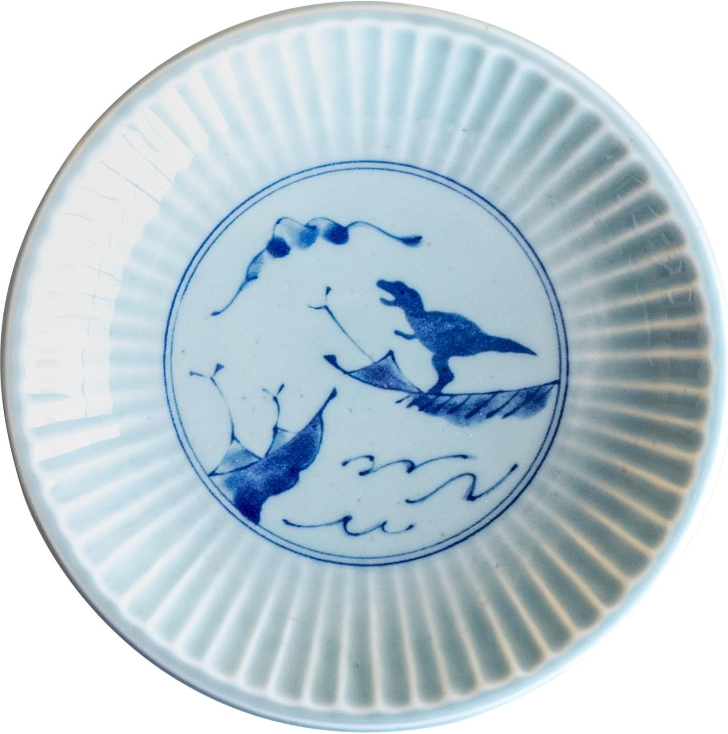 Awasaka EK88-K01 Edokko Dinosaur Shozuiryu Rectangular Plate, 5.3 X 9.3 X 0.8 Inches (135 X 235 X 20 Mm)