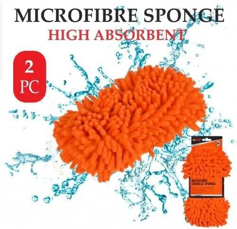 2PCS Car Care Glove Plush Soft Microfiber Wash Mitt Car Cleaning Detailing image number 6