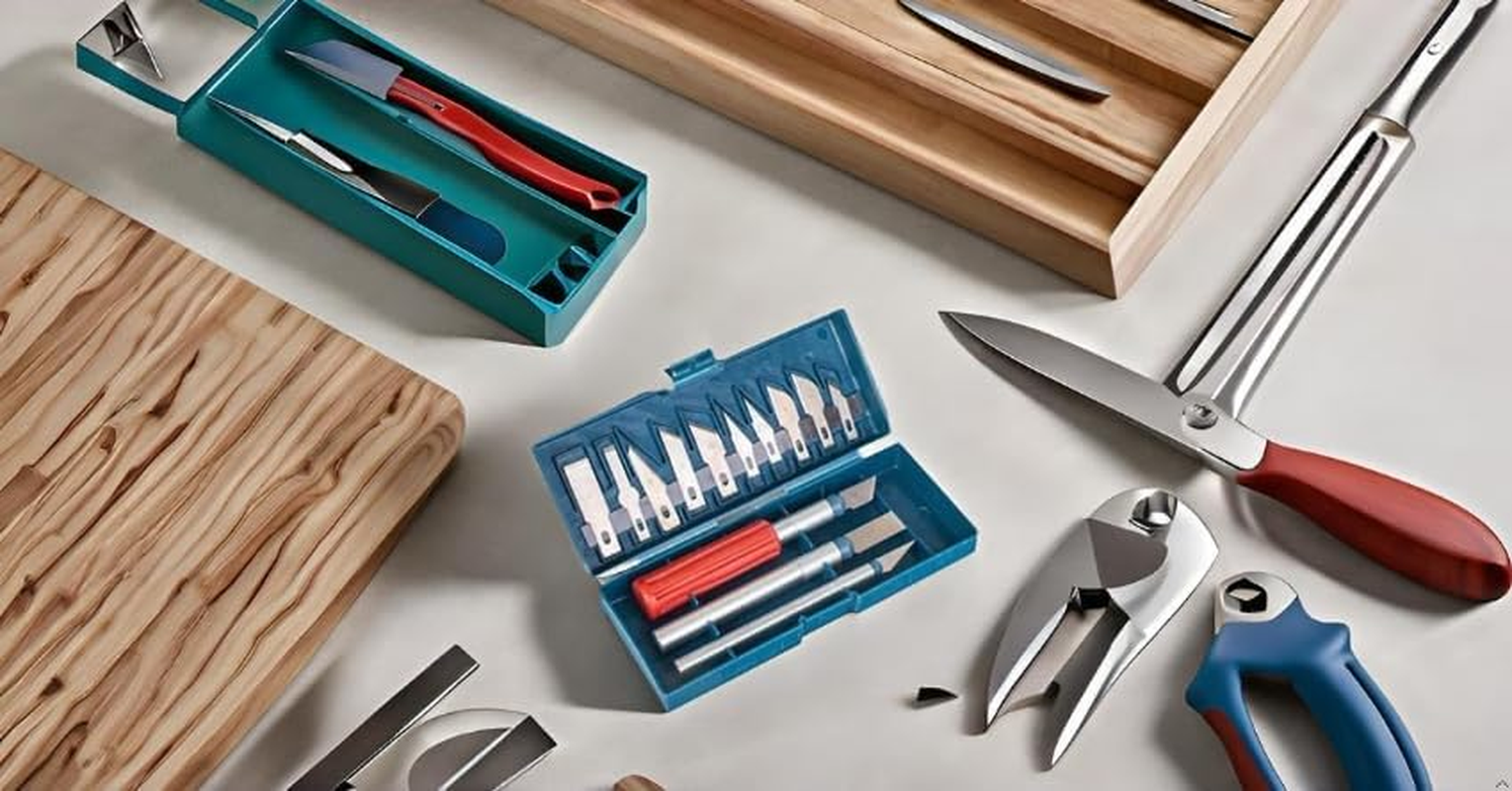 13 PCS Precision Craft Knife, Knife Set Stainless Steel Hobby Knives for Cutting Metal Pen Knife Razor Tool DIY Art Work for PC Phone Tablet Drone Repair DIY Art Work Sculpture image number 2