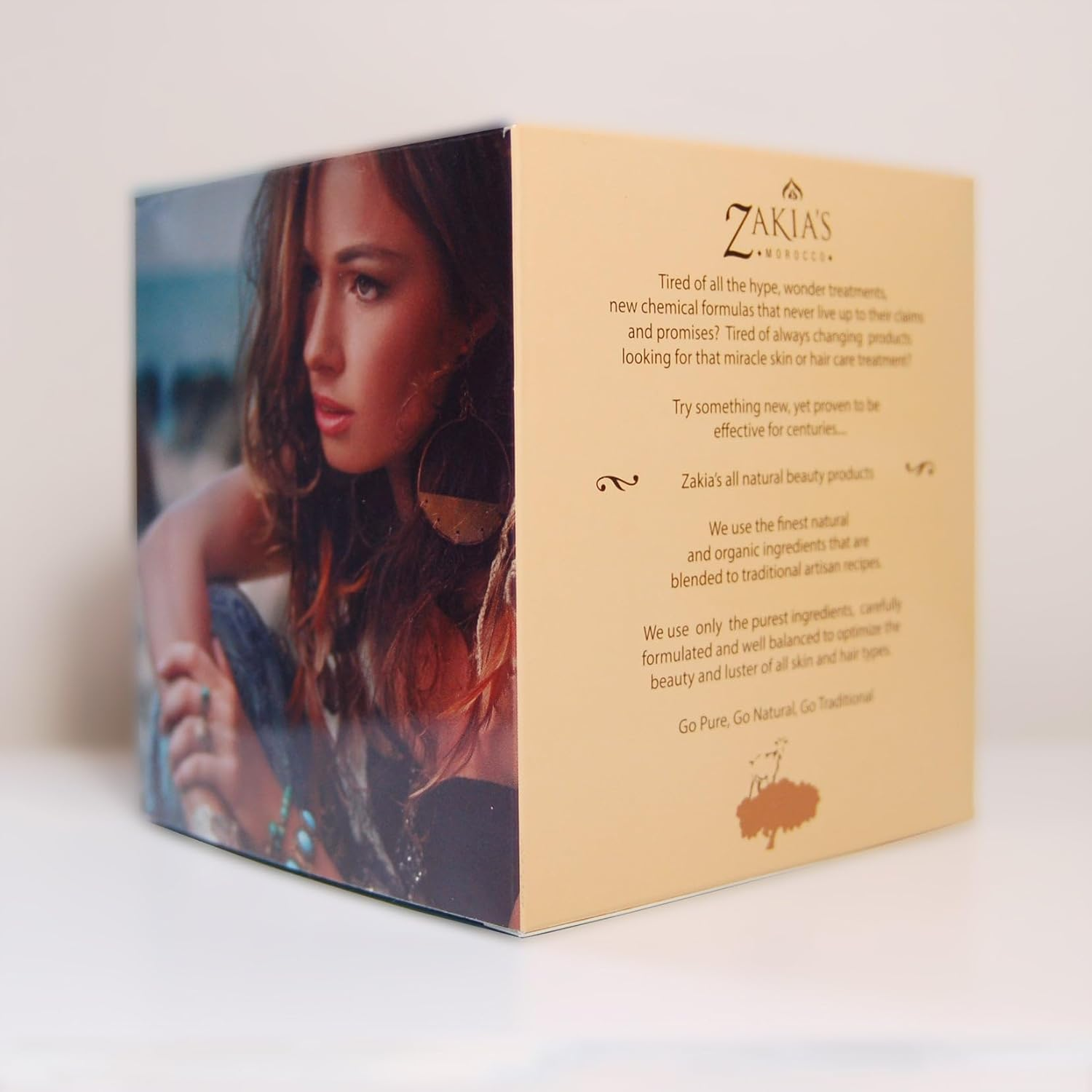 Zakia'S Morocco 8 Oz Moroccan Black Soap -Exotic Orange Blossom Scent with Kessa Exfoliating Glove image number 1