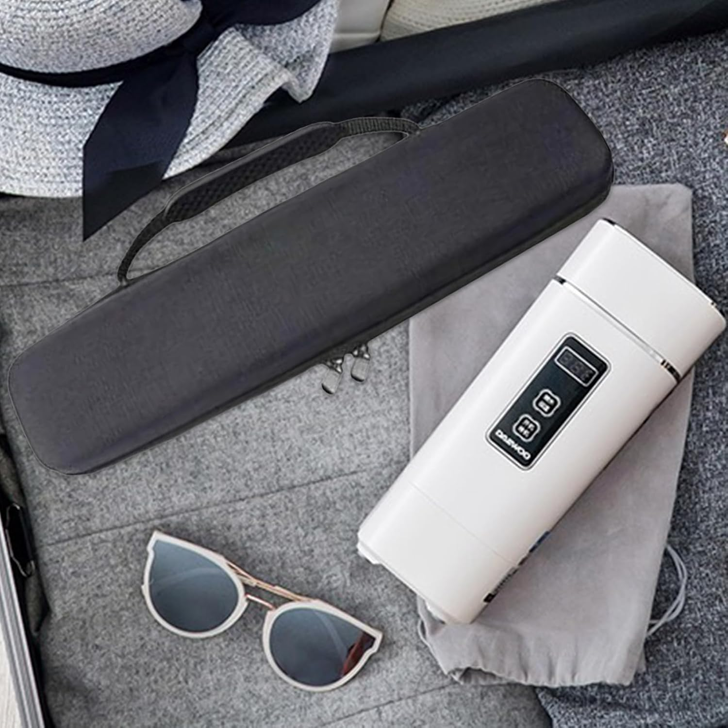 Flat Iron Holder | Waterproof Flat Irons Cover Pouch | Portable Travel Supplies, Multifunctional Haircare Accessories for Men, Women, Black, Refer to Description, Unisex - Black image number 2