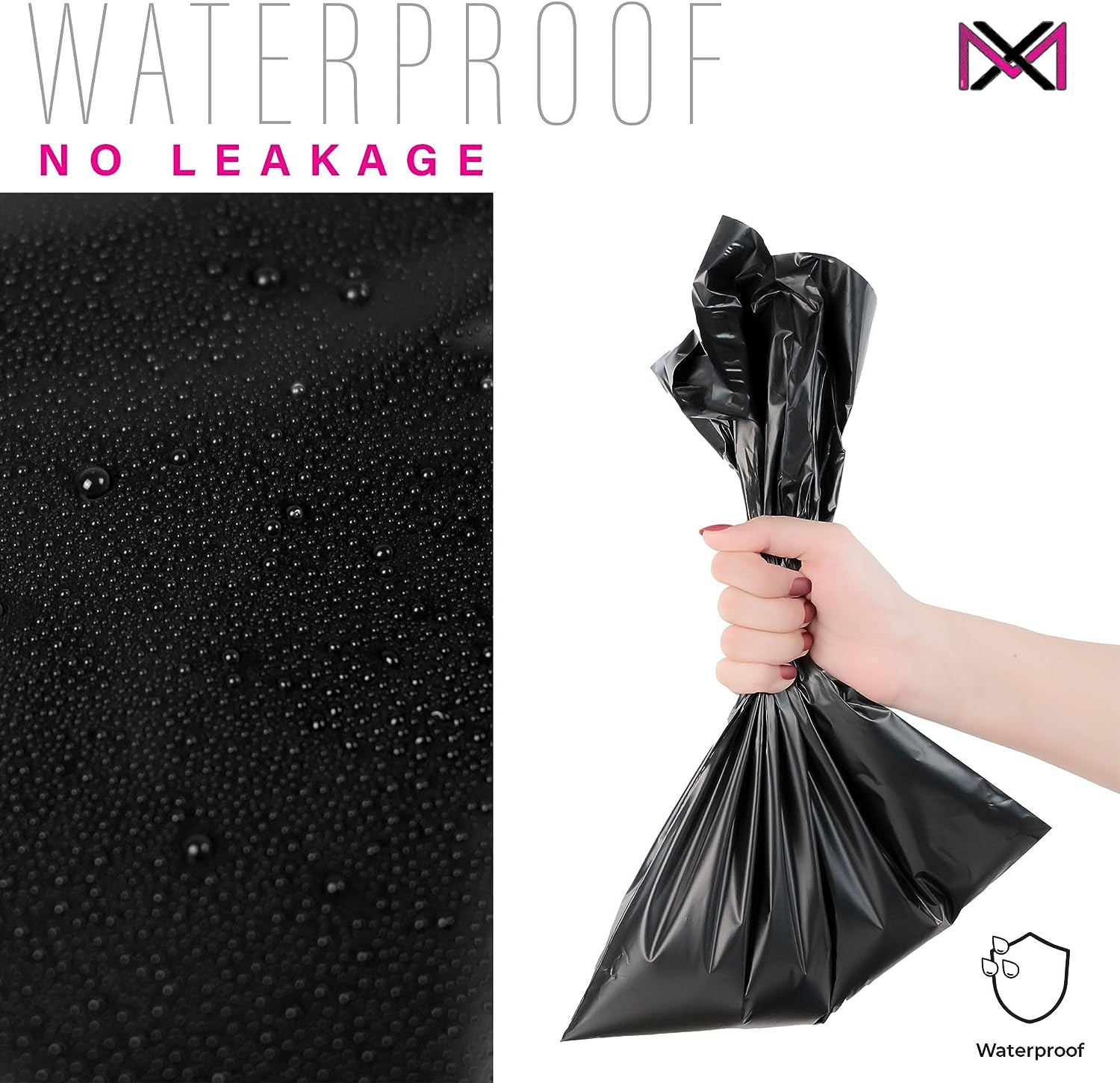 Postage Bags for Clothes - Pack of 20 - Black 14X19 Inch Parcel for Posting - Self Seal Postal Packaging - Tear Resistant Mailing and Shipping image number 1