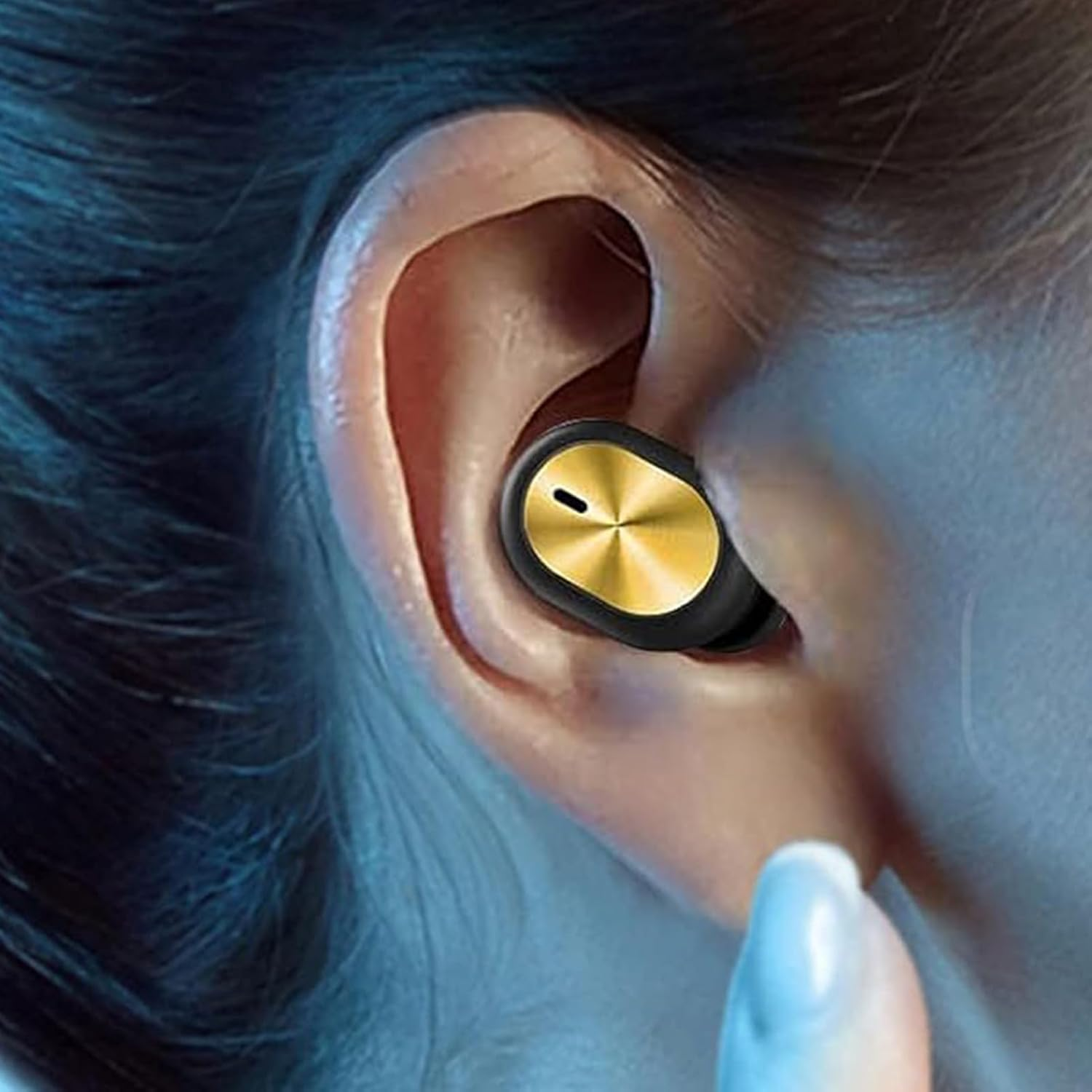 Earphones Wireless | Single Ear Game Earphones - Mini High-Fidelity Calls Earbuds for Running Studying Hiking Driving Airplane Jogging Sports Cycling Meetings Workout image number 5