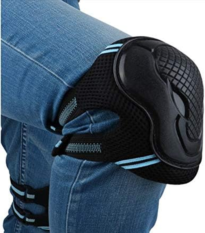 6 Pcs Skating Protection Equipment Set Elbow Pads Bike Skate Knee Pad Adults Kid Skate Gear 3 Pack Protective Gear image number 6