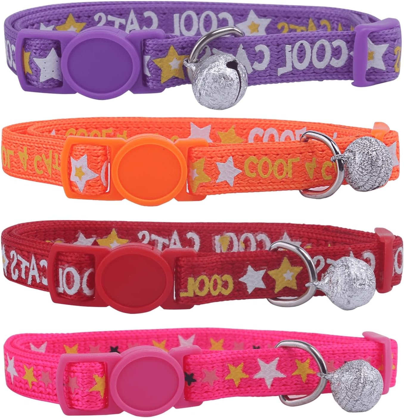 Decorative Cat Print Collar - Custom Fit - Durable Material - Ideal for Pets and Outdoor Activities image number 1