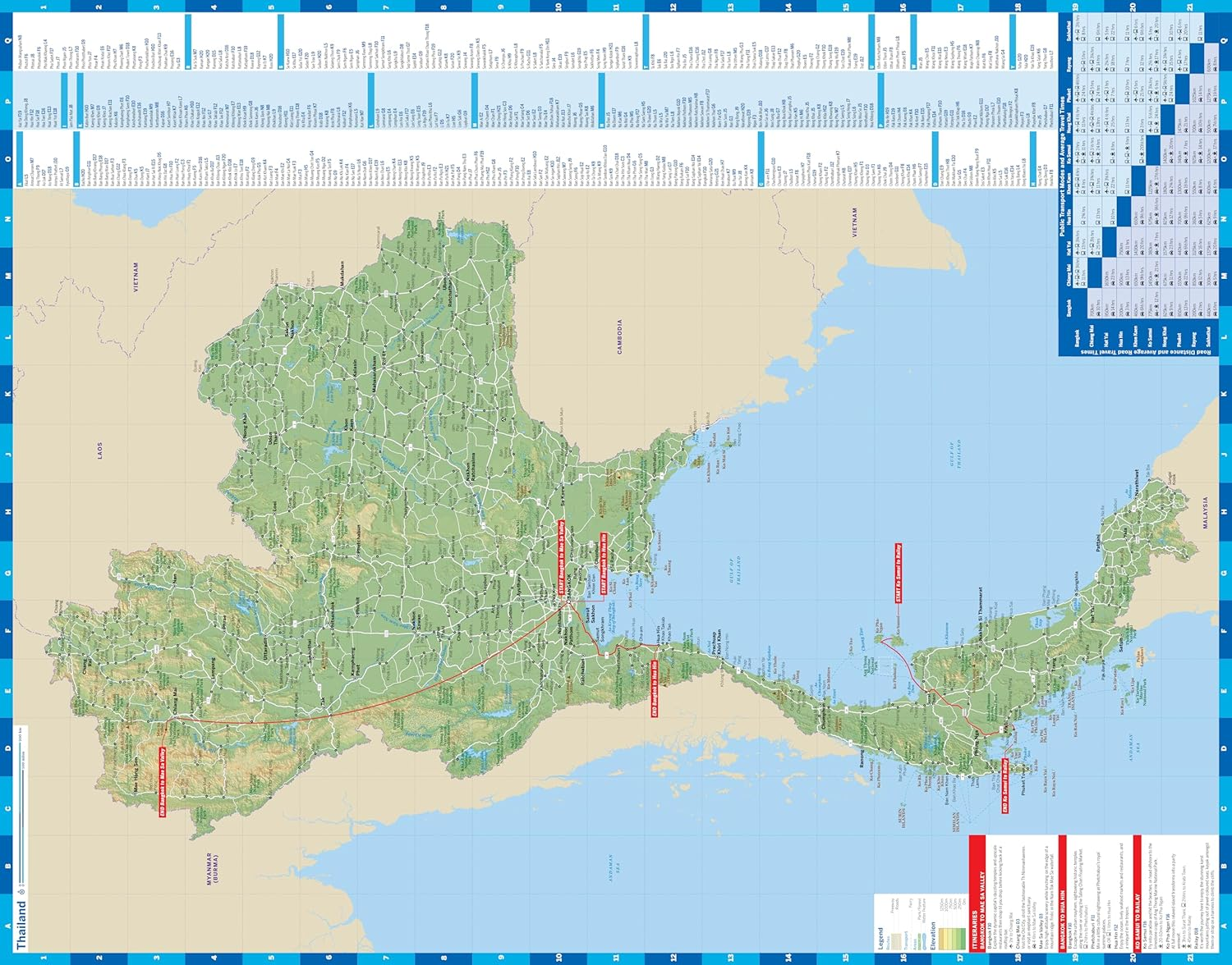 Lonely Planet Thailand Planning Map image number 2