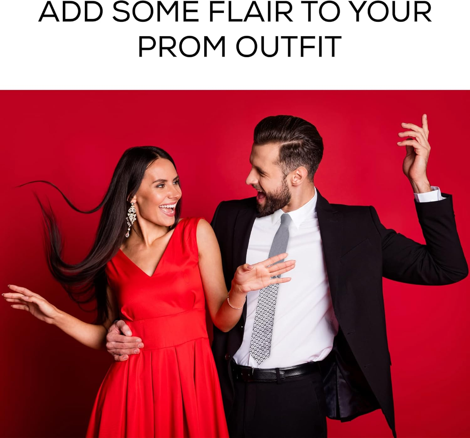 Mens Fashion Sequin Skinny Tie - Great for Weddings, Parties, Costumes, Halloween - Many Colors to Choose From image number 4