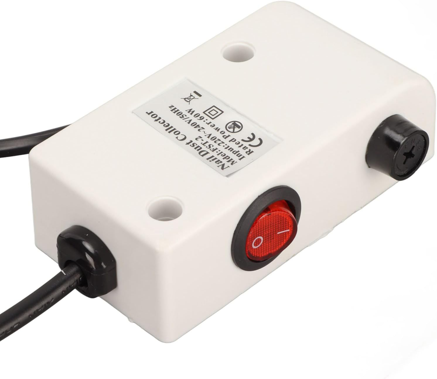 Dust Extraction for Nails, Absorbent Table Suction Nail Vacuum Cleaner for Nail Studio, Quiet Nails Vacuum Cleaner for Installation, for Manicure Nail Design image number 2