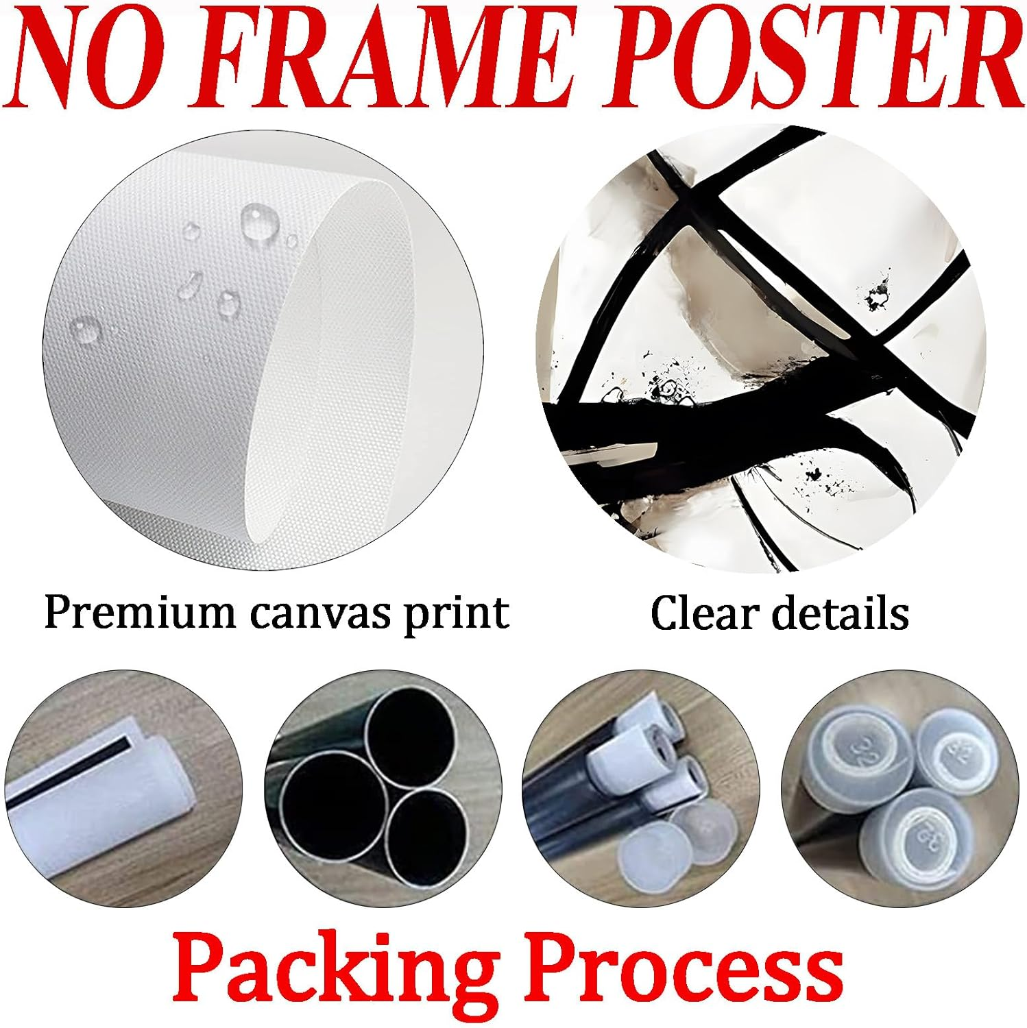 Black and Beige Abstract Canvas Wall Art - Neutral Abstract Prints - Minimalist Painting - Line Art Posters - Brown Black and Beige Picture - Neutral Artwork for Walls - 16X24Inchx3 No Frame