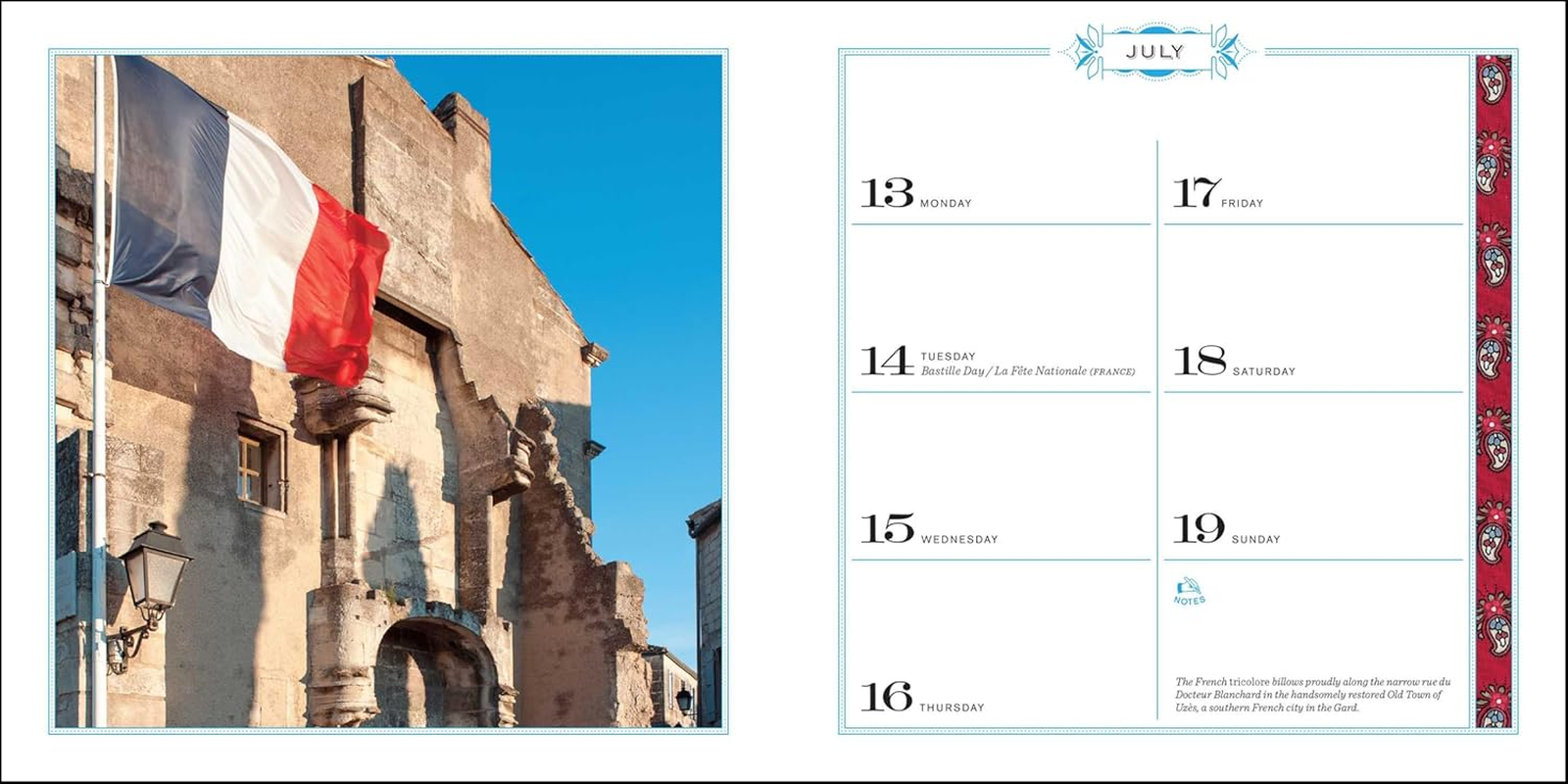 French Country Diary 12-Month 2026 Engagement Calendar image number 1