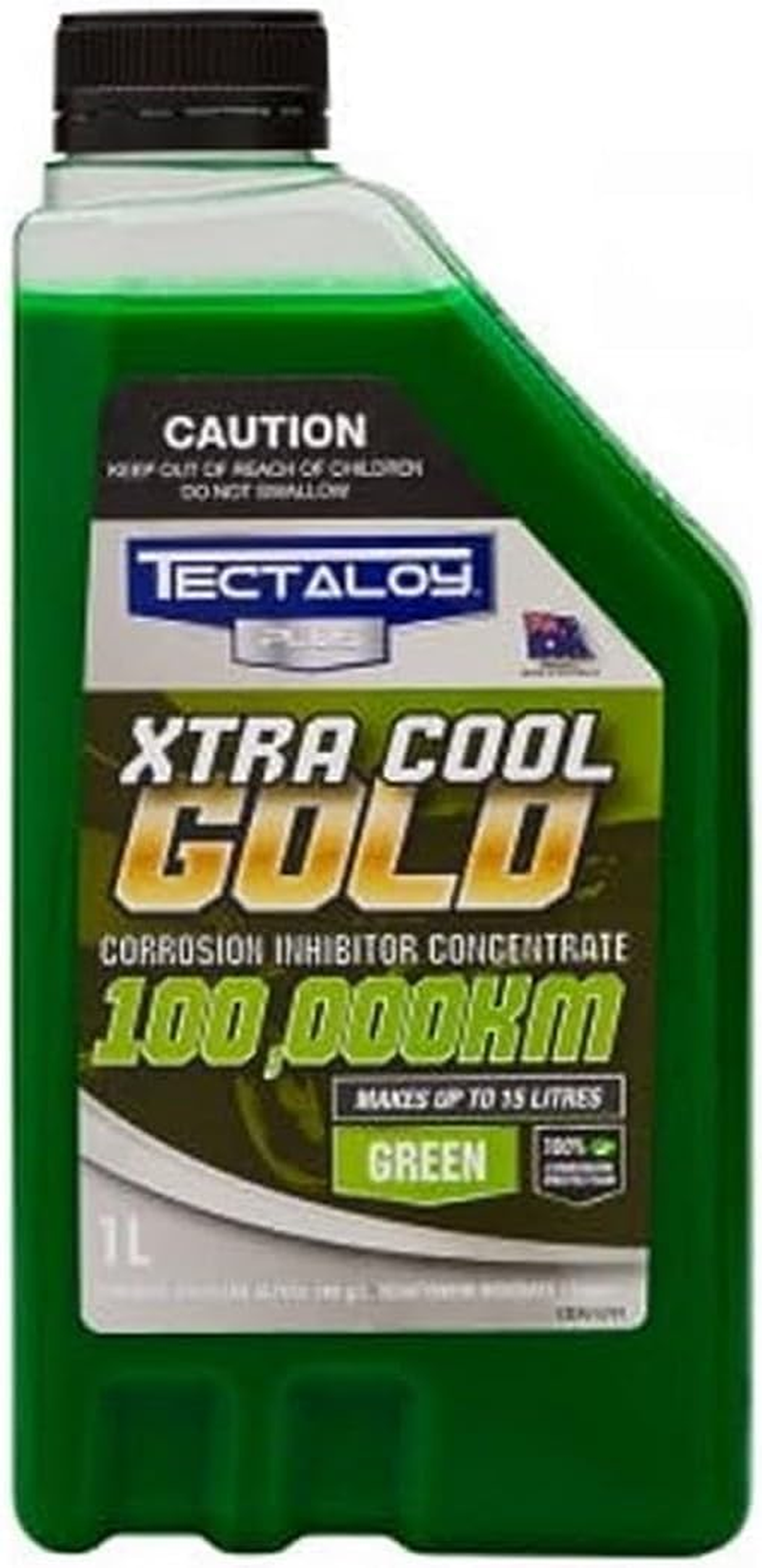 Tectaloy Xtra Cool Gold Coolant 1 Litre, Green