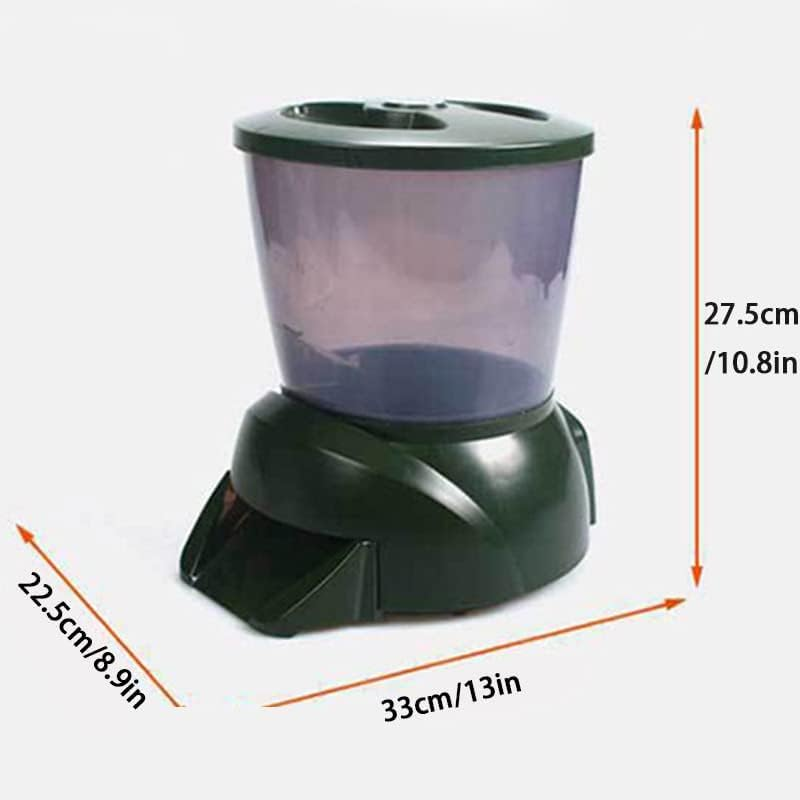 TEMU-SC 4.5L Pond Feeder, Automatic Fish Feeder for Pond, Automatic Koi Fish Feeder for Pond Outdoor, Fish Feeder Automatic Dispenser(Battery Powered) - 4.5L image number 6