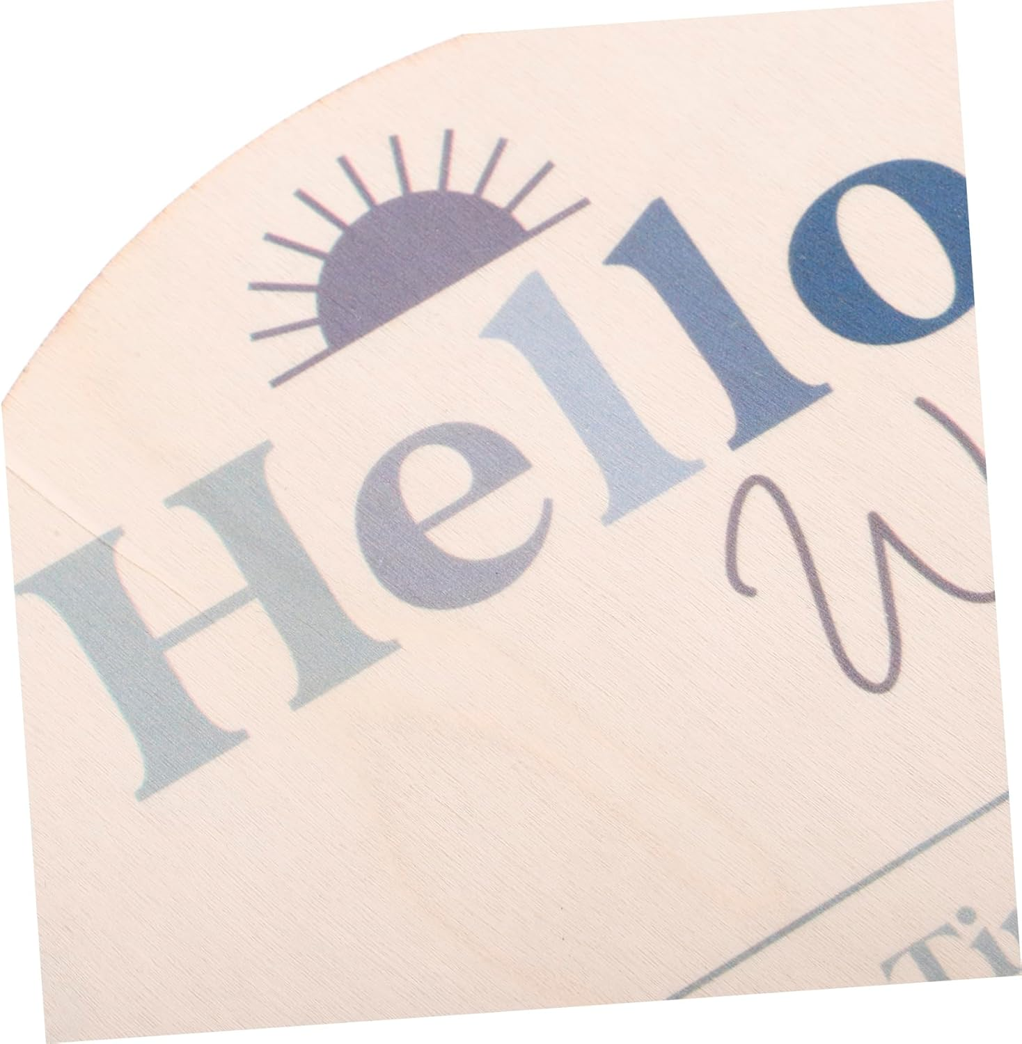 Sosoport Wooden Baby Milestone Discs Newborn Name Sign Baby Announcement Sign Monthly Growth Record Photo Props for Newborns Shower Decorations