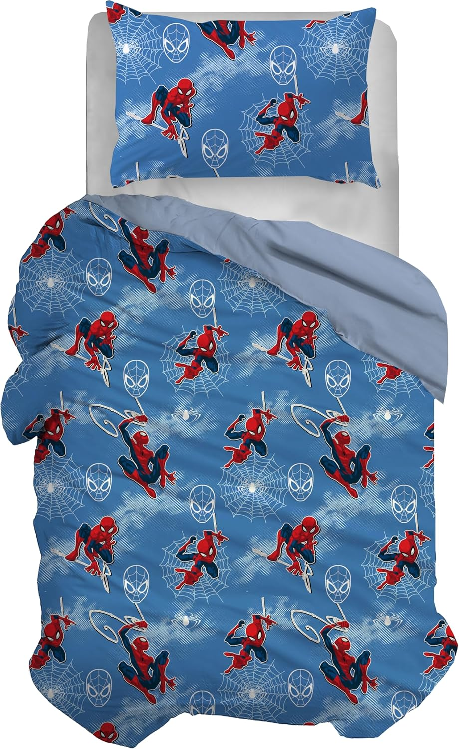 Hermet SP02 100% Cotton Spiderman Duvet Cover Set Single Blue image number 5