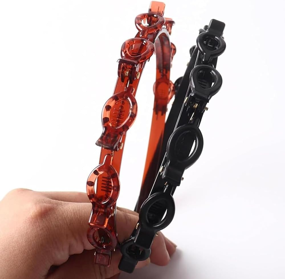 Hair Band with Clips, 2 Hair Bands with Clips, Twist Braid Hair Band, Hair Holder image number 6