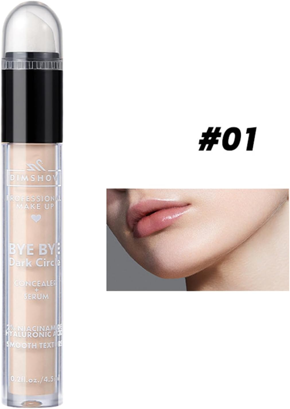 Yizyif Hydrating Light Ivory Concealer Full Coverage Brightening under Eye Makeup for Lightweight Satin Finish Type 1 One Size - Type 3 image number 3