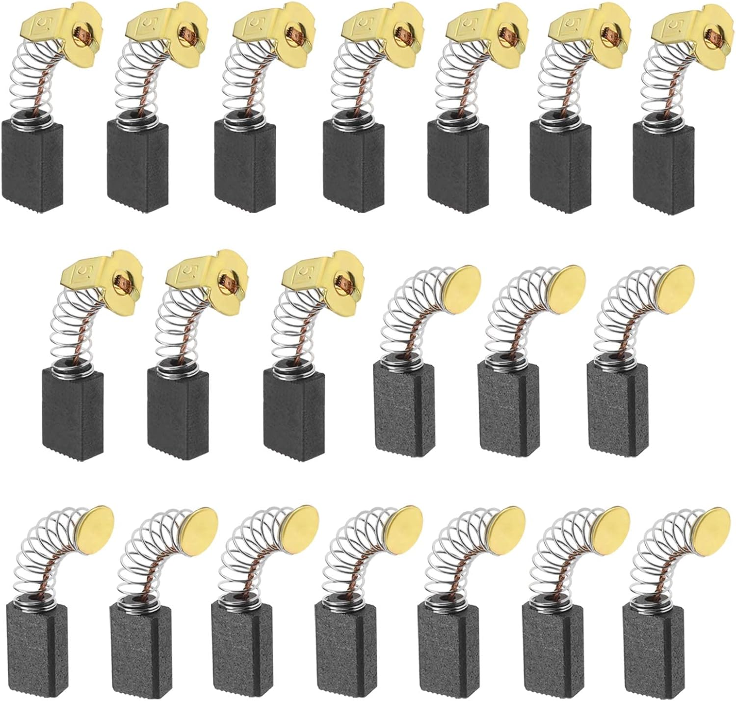 VGOL 20Pcs Motor Carbon Brushes Replacement Universal Carbon Brush Accessories for Electric Tools Electric Circular Saws Weeders 5X8X12.5Mm image number 4