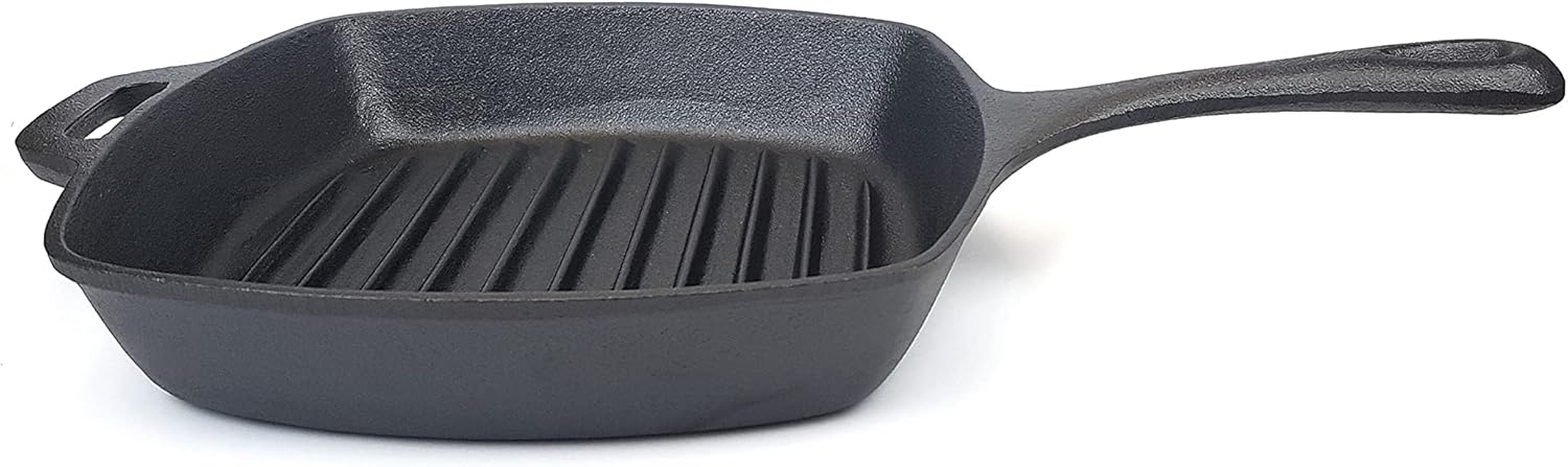 Classica Pre-Seasoned Cast Iron Square Grill Pan, 26 Cm