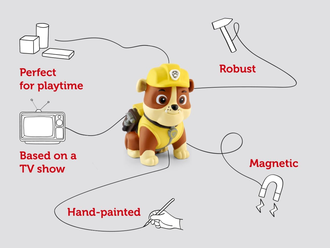 Tonies Rubble Audio Toy Figurine from PAW Patrol image number 3