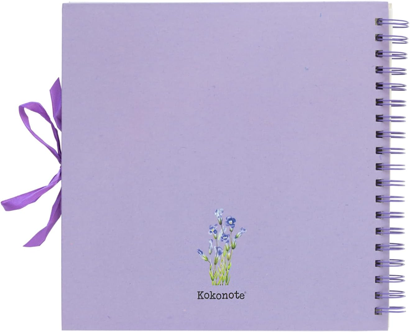 Grupo Erik Photo Album Scrapbook Wild Flowers | 10.2 X 10.2 Inch - 26 X 26 Cm, 40 Pages, Hardcover Scrap Book, Memory Book Journal | Gifts for Travellers - Hokusai image number 2