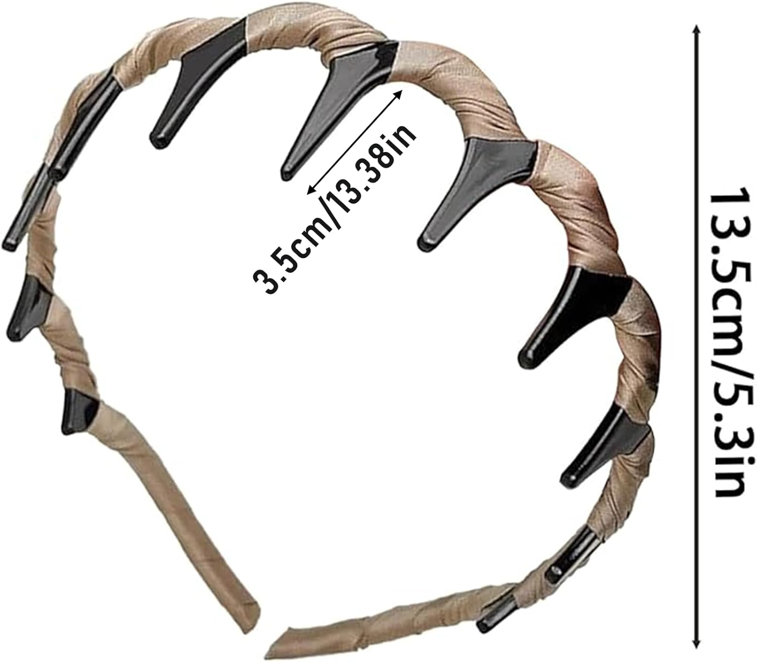 Yeanifeana 3 Pack Vintage High Cranium Hairband, anti Slip Headband with Teeth for Instant 1 Second High Cranial Top Effect, Women Girls Hair Accessories for Volume & Style image number 1