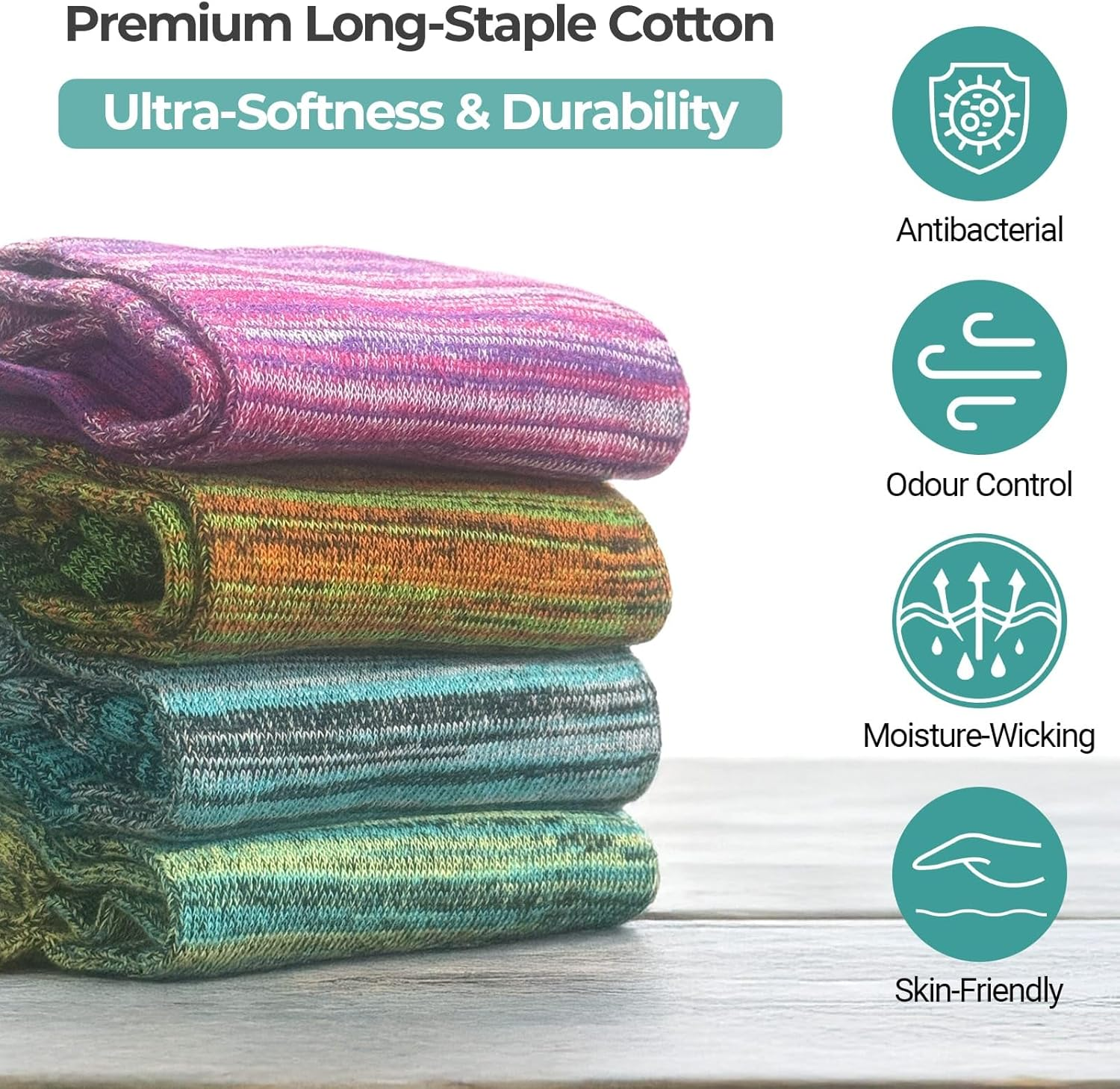 QUPOLPOL Men&rsquo;S Toe Socks &ndash; Retro Style Five Finger Cotton Socks, Breathable Moisture-Wicking Anti-Blister Athletic Socks for Running and Everyday Wear AU 6&ndash;11