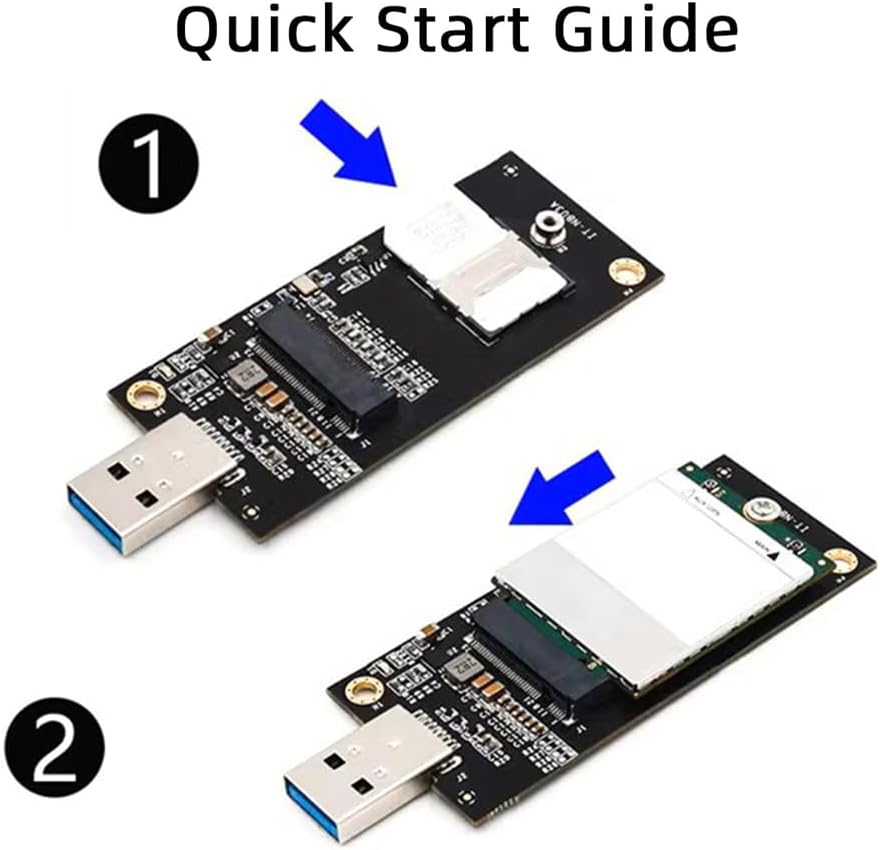 NFHK NGFF M.2 Key-B WWAN to USB 3.0 Adapter Riser Card with SIM Slot for 3G/4G/5G LTE Wireless Module Modem Card, NF-EP-026 image number 6