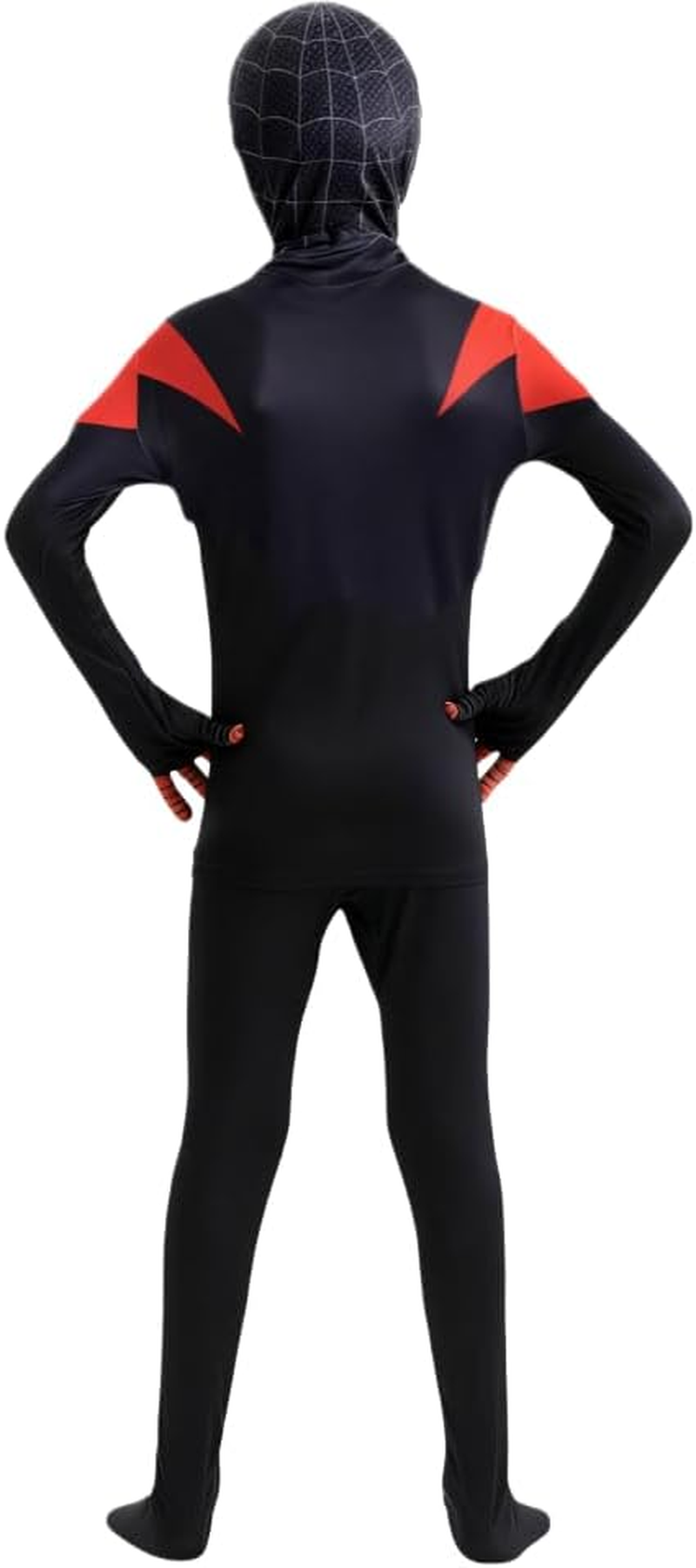 AUTOWT Superhero Cosplay Costume, Spandex Hood Jumpsuit, Halloween Christmas Birthday Party Spider Cosplay Suit for Children Kid Boys, 3D Style