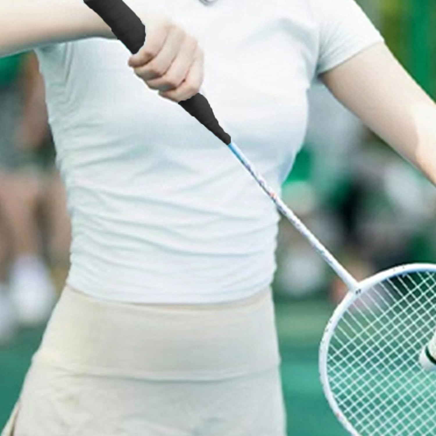 BGENHPON Tennis Racket Grip Tape 6 Grips Precut Dry Feel Overgrip for Racquet High Performance Tennis Sports Equipment (6 Grips, White) image number 3