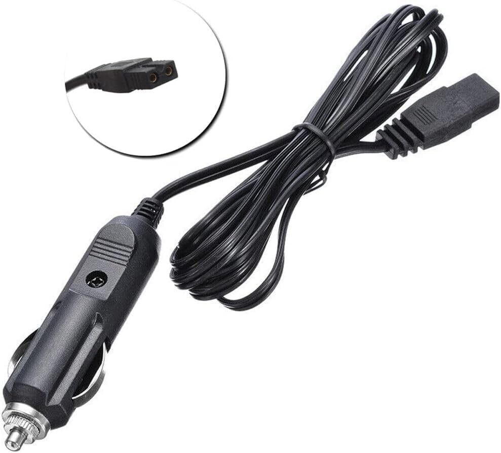 12V 2M Extension Cord Car Cooler Cool Box Fridge DC Cable Power Adapter, 12V Extension Cord Mini Refrigerator 2 Pin Lead Cable Plug Wire image number 2