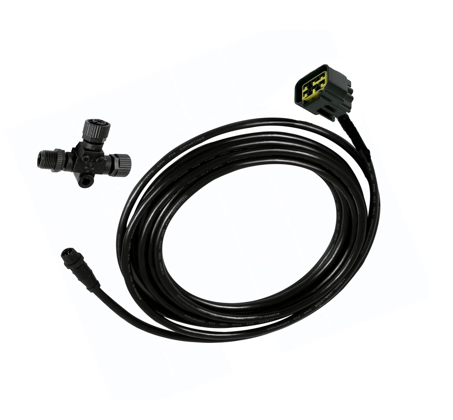 Regatta Processing NMEA 2000 (N2K) Honda 4-Meter (13 Feet) Interface Cable with Included Tee Connector, for Lowrance Simrad B&G Navico & Garmin Networks, 198168373804 image number 1
