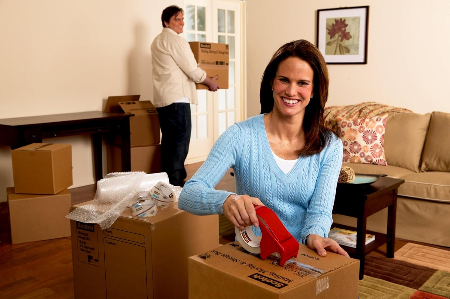 Scotch Packaging Tape Hand Dispenser DP300-RD