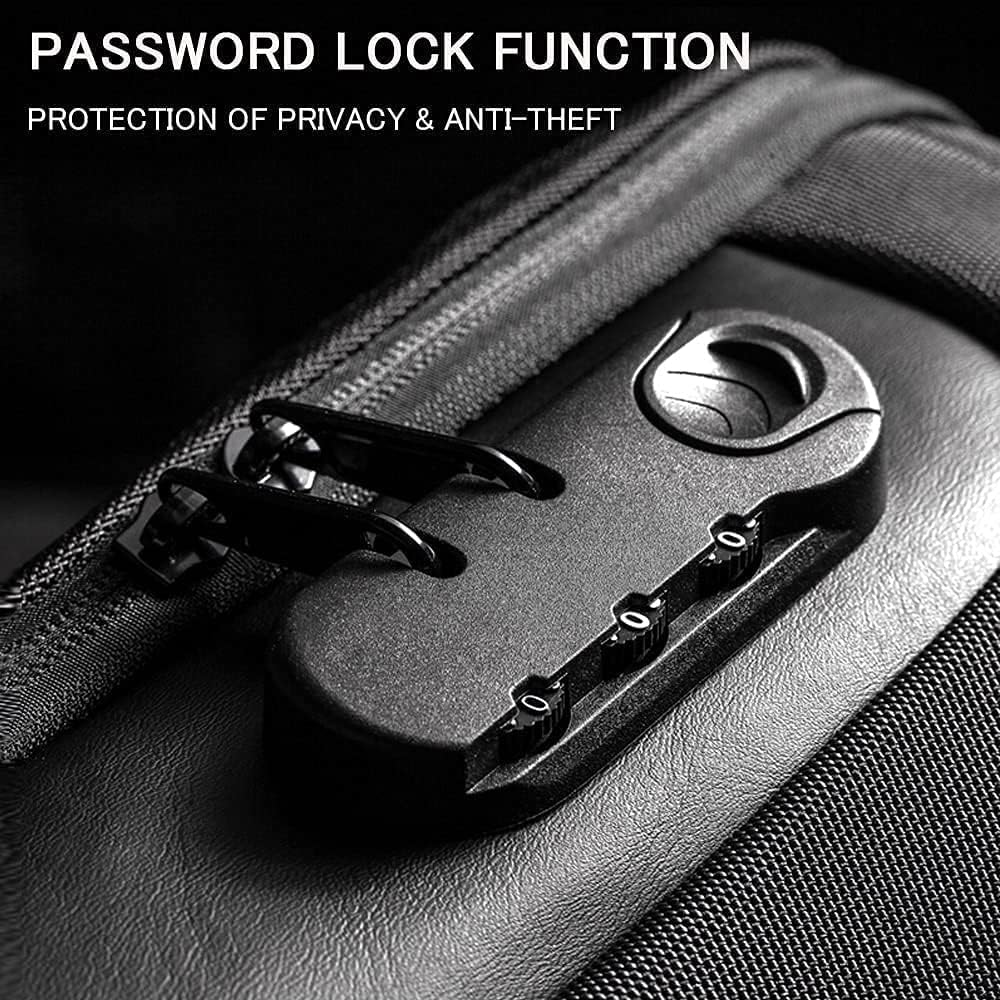 Sling Bag for Men anti Theft Waterproof Crossbody Backpack Travel Shoulder Men'S Chest Bag with USB Charging Port image number 2