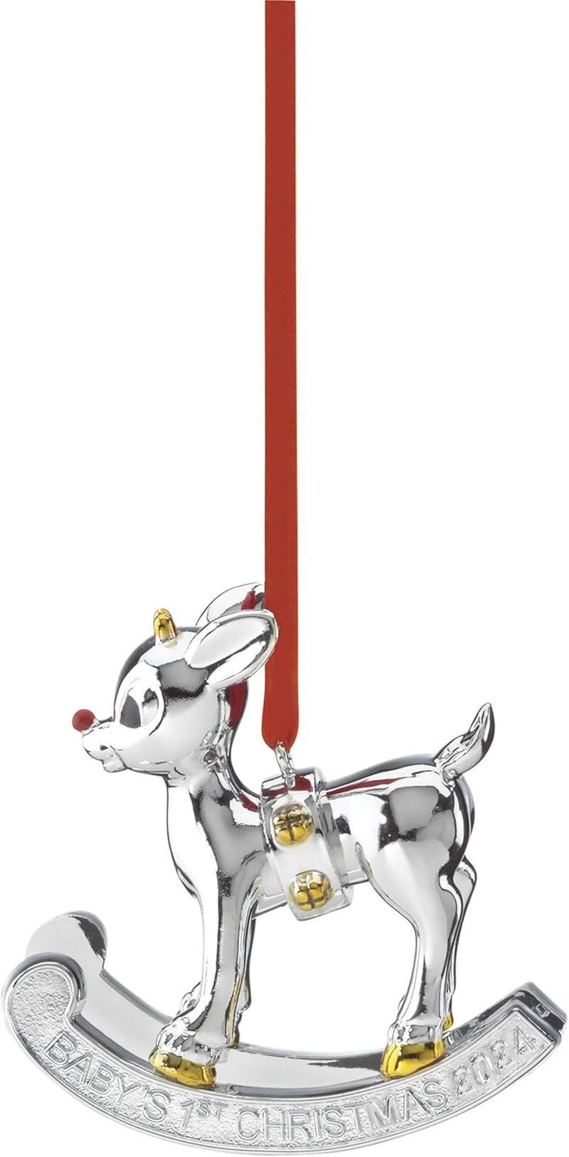 Lenox 895757 2024 Baby'S 1St Christmas Rudolph Ornament image number 2