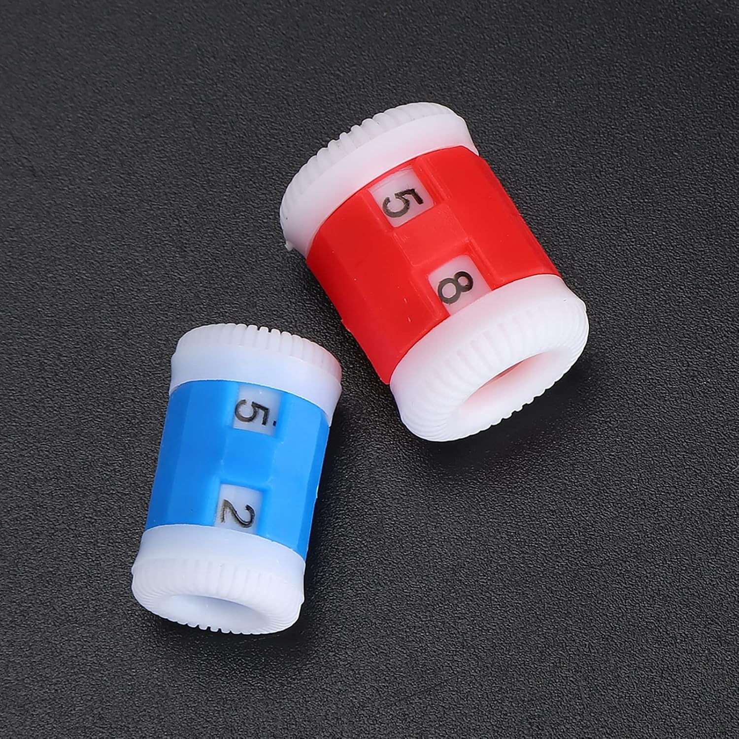 Plastic Knit Counter Knitting Crochet Stitch Marker Row Ring Sewing Tool Accessories Color for Household and Counting (1 Big 1 Small) image number 3