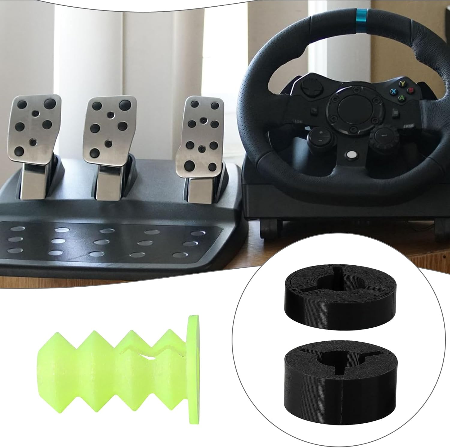 SG Store Racing Pedals Modification Kit Pedal Brake Clutch Throttle Dampener & Spacers Compatible with Logitech G25 G27 G29 Racing Wheel image number 2