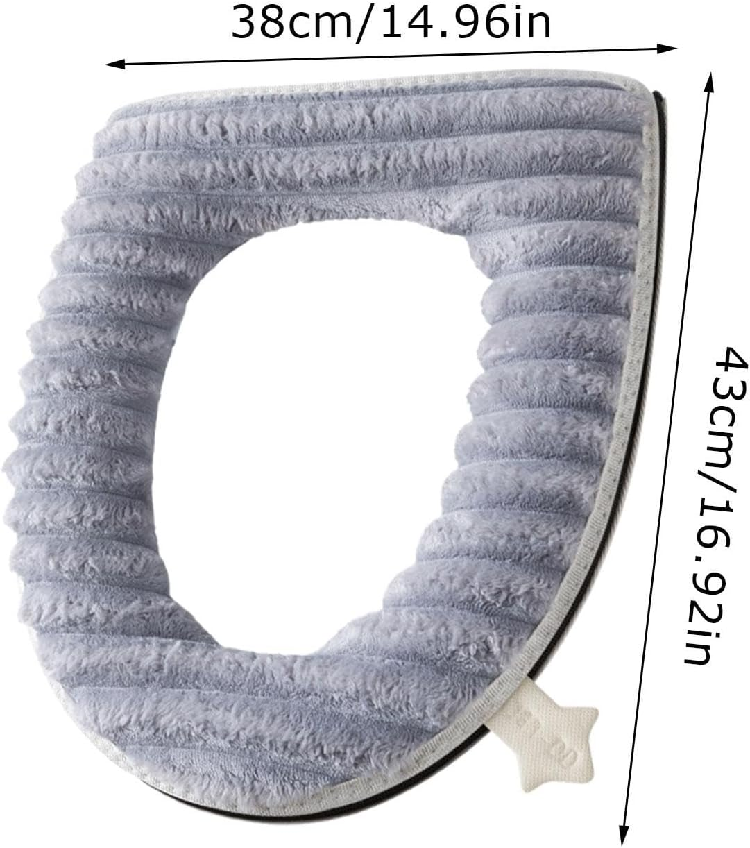 Toilet Seat Warmer Cover - Waterproof Cover Pad,Portable Toilet Cushion, Reusable Toilet Seat Covers for Home, Studio, Hotel, Travel image number 1