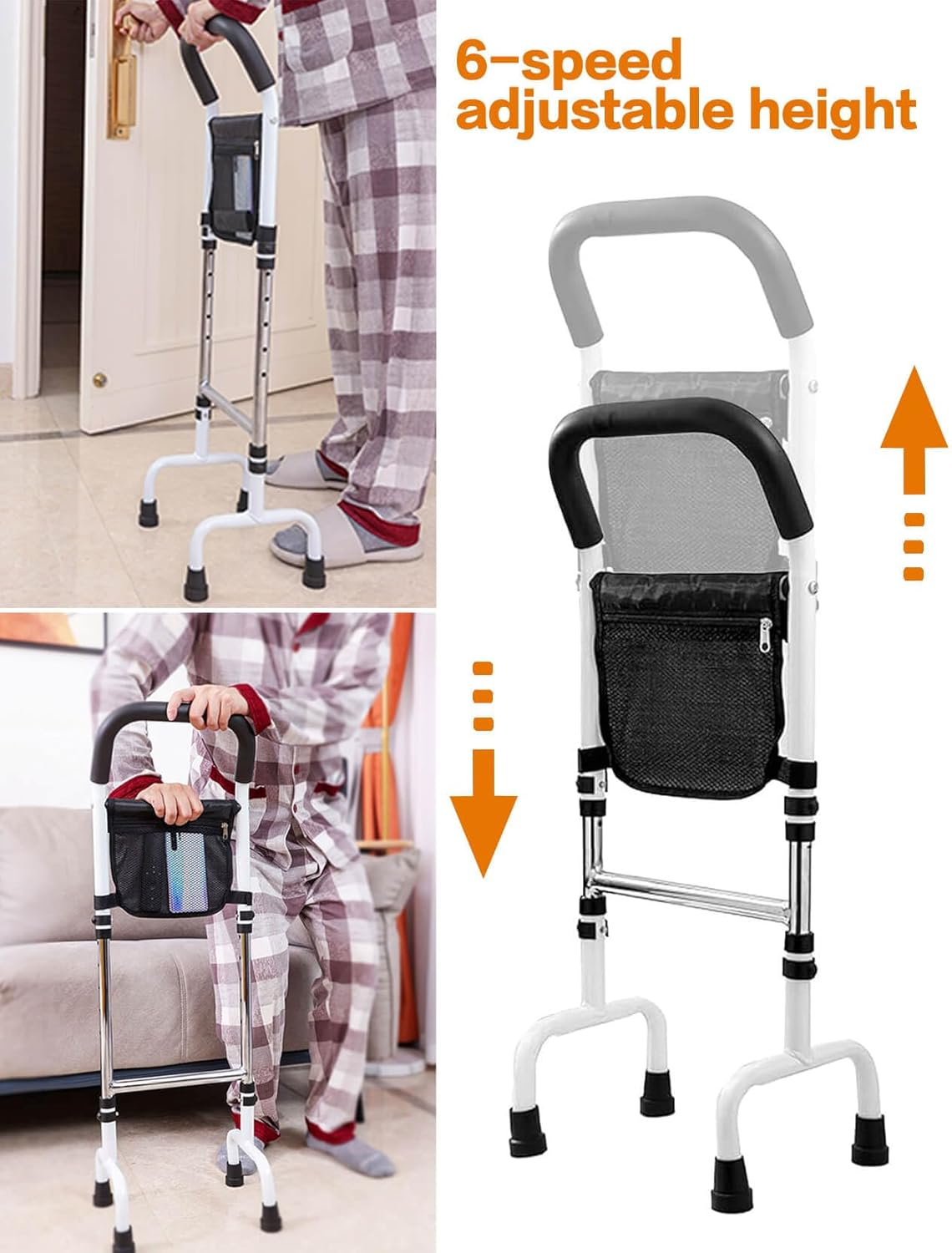Standing Aid for Seniors Patients, Assistance Handle for Pregnant with Limited Mobility, Standing Aid Rail for Walking, up and down the Stairs, Stand Assist Rail for Couch Chair Bedside Toilet image number 5