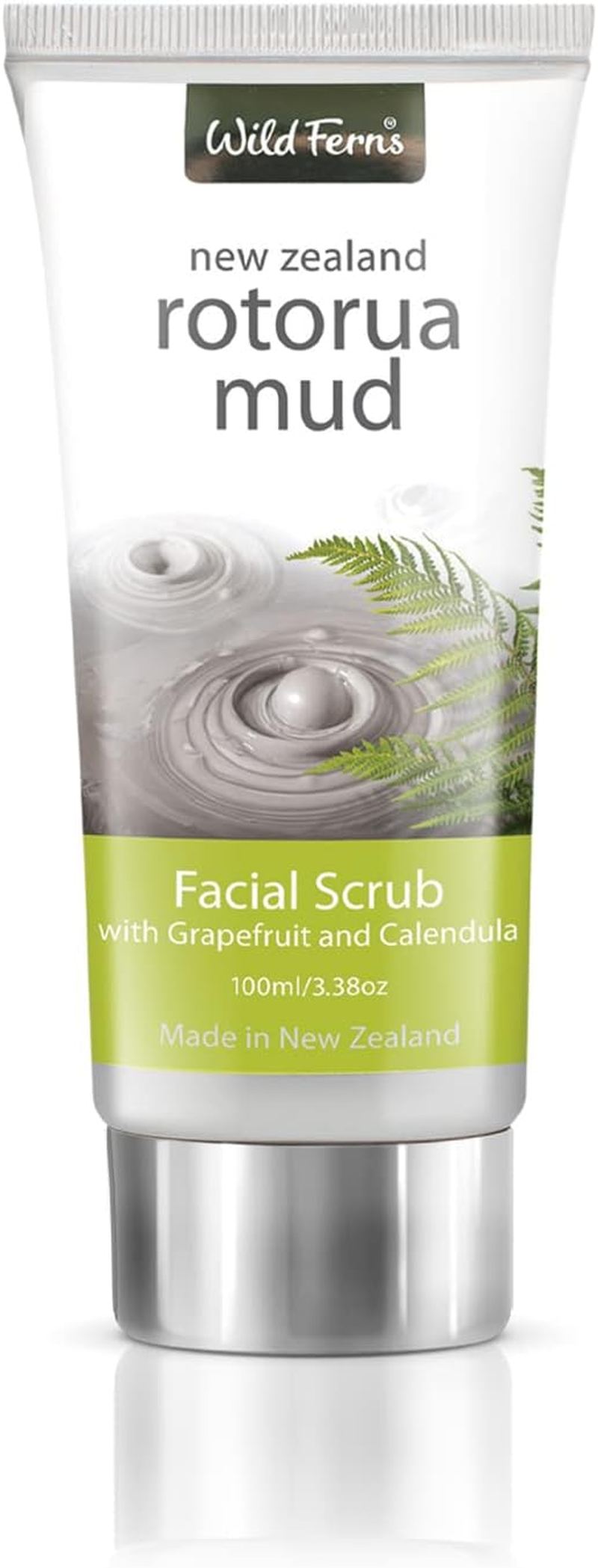 Wild Ferns Rotorua Mud Facial Scrub with Grapefruit & Calendula, 100Ml, Pack of 1